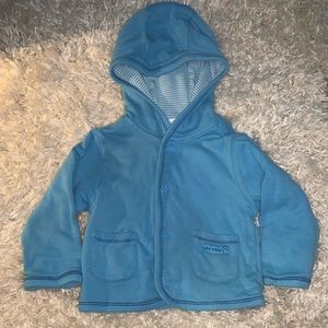 CHILDRENS PLACE BLUE HOODIE JACKET 6-9 mos